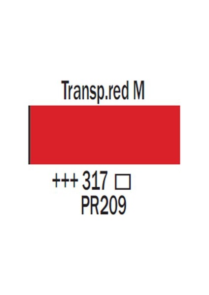 Amsterdam Akrilik Boya 120 Ml 317 Transp. Red Medium