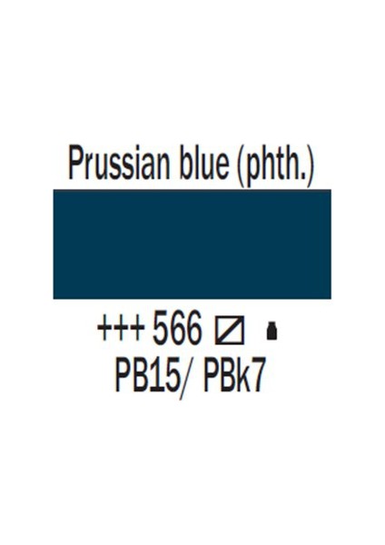 Amsterdam Akrilik Boya 120 Ml 566 Prussian Blue