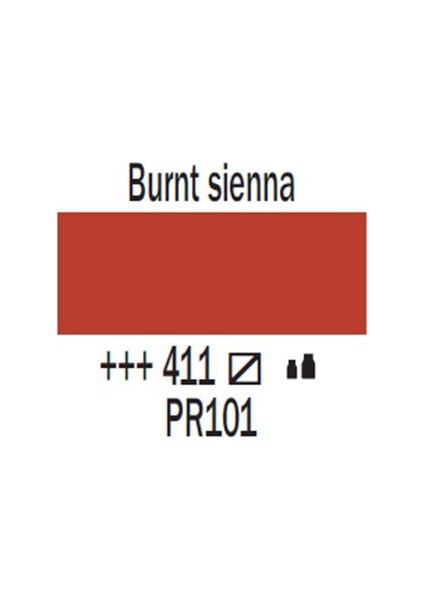 Amsterdam Akrilik Boya 120 Ml 411 Burnt Sienna