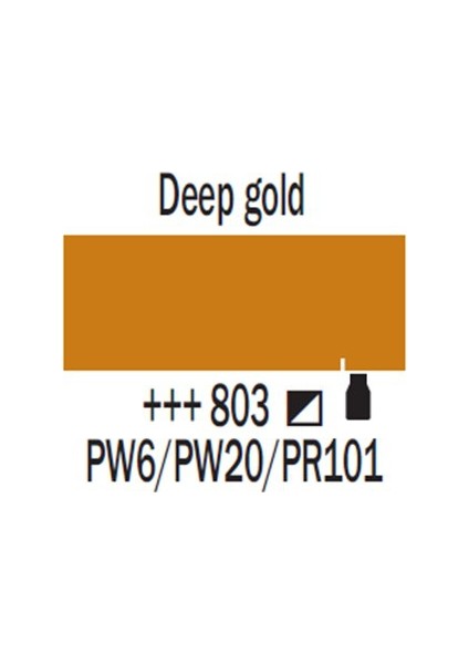 Amsterdam (Metalik) Akrilik Boya 120 Ml 803 Deep Gold