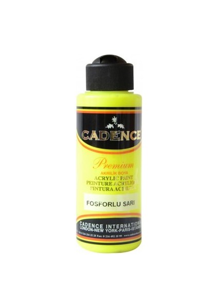 120Ml Akrilik Boya Florasan (Fosforlu) Sarı