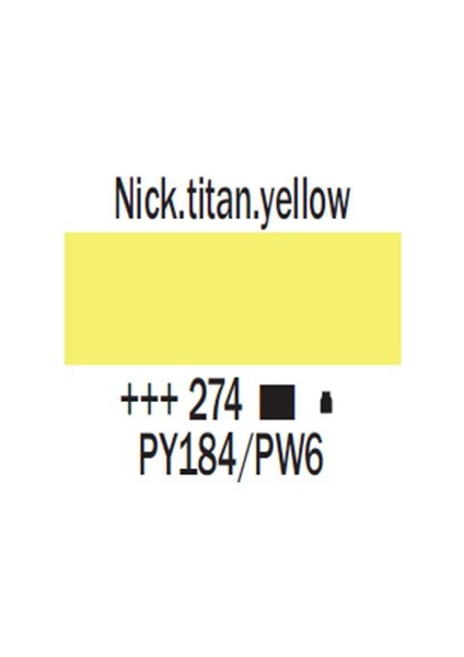 Amsterdam Akrilik Boya 500 Ml 274 Nick.Titan.Yellow