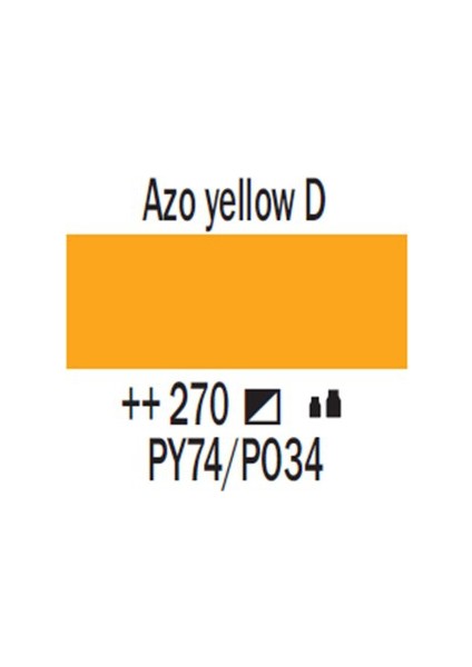 Amsterdam Akrilik Boya 500 Ml 270 Azo Yellow Deep