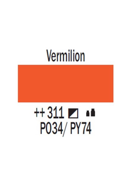 Amsterdam Akrilik Boya 500 Ml 311 Vermilion