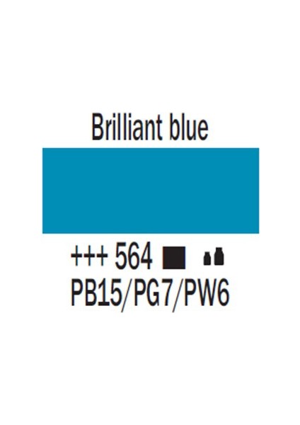 Amsterdam Akrilik Boya 500 Ml 564 Brilliant Blue