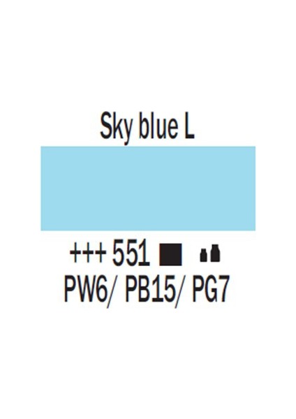 Amsterdam Akrilik Boya 500 Ml 551 Sky Blue Light