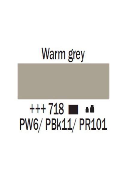 Amsterdam Akrilik Boya 500 Ml 718 Warm Grey