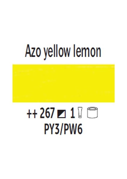 Van Gogh 40 Ml Yağlı Boya Seri 1 No 267 Azo Yellow Lemon