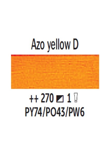 Van Gogh 200 Ml Yağlı Boya Seri 1 No 270 Azo Yellow D