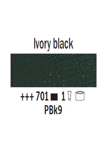Van Gogh 200 Ml Yağlı Boya Seri 1 No 701 Ivory Black