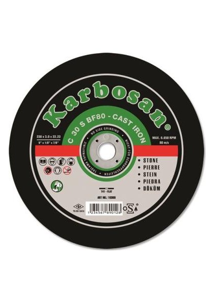 Sc Kesici 230*3.0*22 C 30 S Bf80 Mermer (1 Adet)