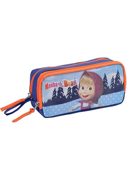 Masha The Bear (Maşa ve Ayı) Lacivert Kalem Çantası