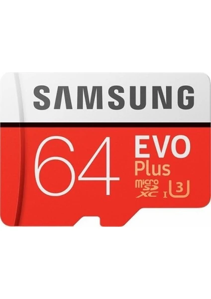 EVO Plus 64GB 100 MB/s microSDXC Kart (SD Adaptör) MB-MC64GA/TR