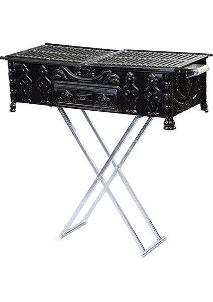 Mangal C85 Köfteci 33X80 Yağdanlıklı Ayaklı
