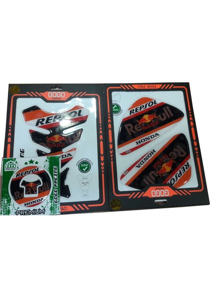 Tumopar Tank Pad Yan Pad + Depo Kapak Stikeri Pad (Pad-001) Cbr 125R Cbr 250R Cbr 500R
