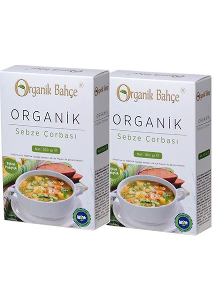 Organik Bahçe Sebze Çorbası 2 Adet x 100 gr