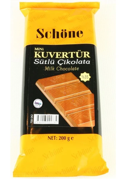 Schöne  Sütlü Kuvertur Çikolata 200Gr