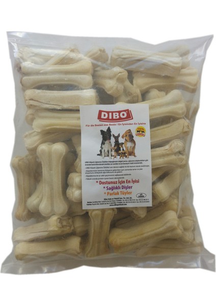 Köpek Çiğneti Pres Kemik Beyaz 20-25 gr 7 cm ( 50 Adet )