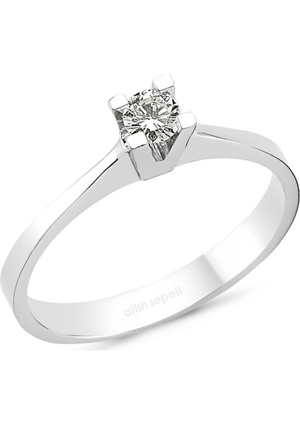 Altınsepeti Pırlanta Tektaş Yüzük 0,14 Ct Yzas22043 14