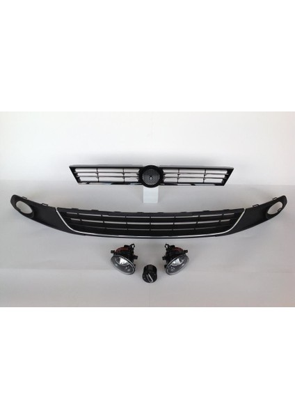 Volkswagen Jetta 2011 2015 Komple Ön Panjur Sis Farı Izgara Set fiyatları