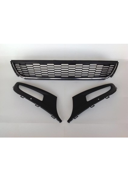 Volkswagen Polo 2009 2013 Krom Tampon Orta Izgara Sis Far Izgara