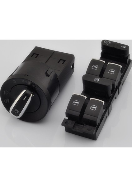 Volkswagen Golf 4 97 04 Kromlu Cam Düğme Far Anahtarı 2 Li Set