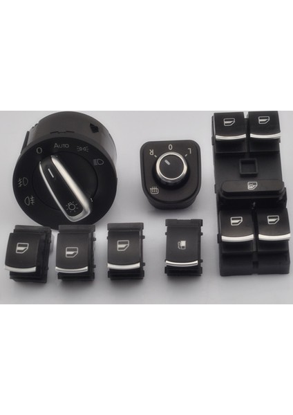 Volkswagen Rabbit Kromlu Kontrol Düğmeleri 6 Lı Set