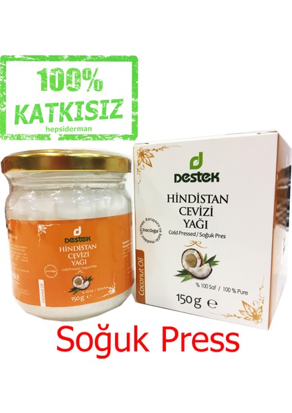 Saf Hindistan Cevizi Yağı 150 Ml