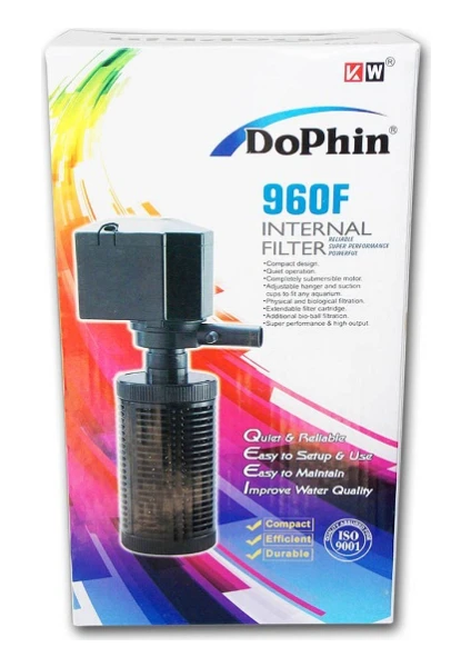 Dophin 960F Akvaryum İç Filtre 900 Lt / Saat