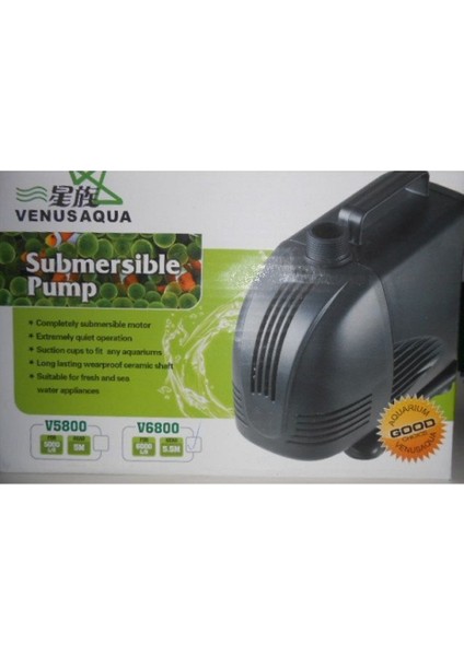 Akvaryum Kafa Sump Motoru V6800 6000 Lt / Saat 135 Watt