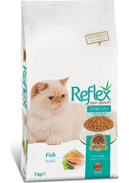 Balıklı Kısırlaştırılmış Yetişkin Kedi Maması 3 Kg