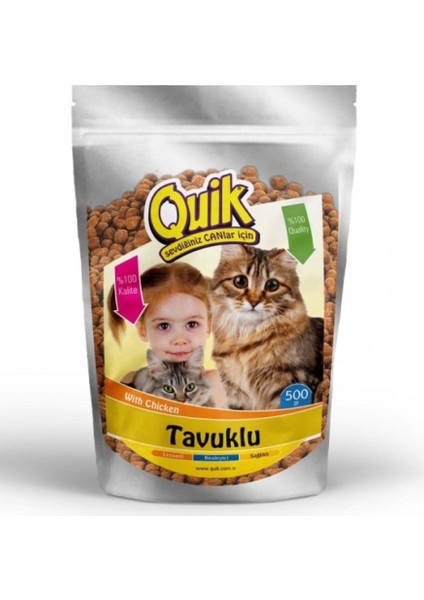 Kedi Maması Tavuklu 500 Gr