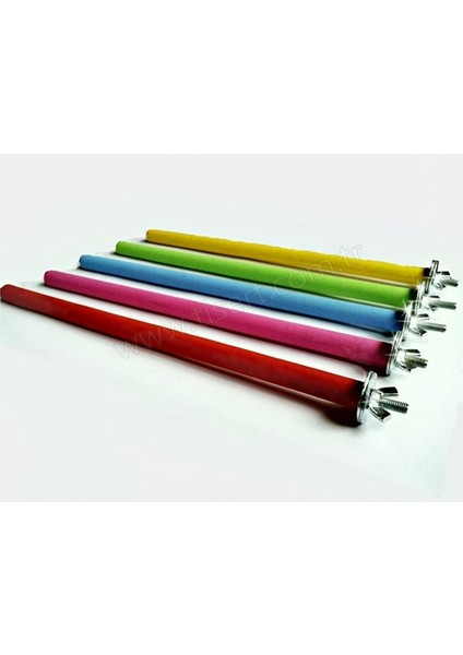 Bıcı Bıcı Renkli Tahta Kuş Tünek 25 Cm X 1 Cm