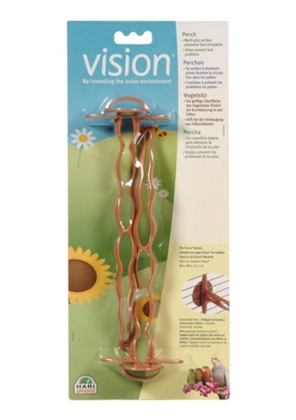 Vision M11 M12 L11 L12 Kafes İçin Plastik Tünek Kahverengi