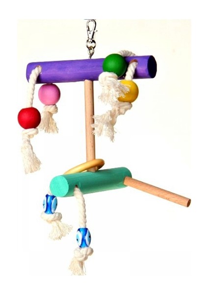 Bıcı Bıcı Tek Halkalı Kuş Salıncak 15 Cm X 15 Cm