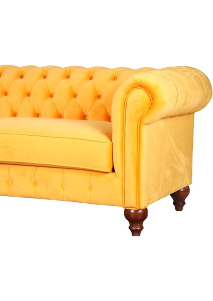 Silk Velvet Chesterfield