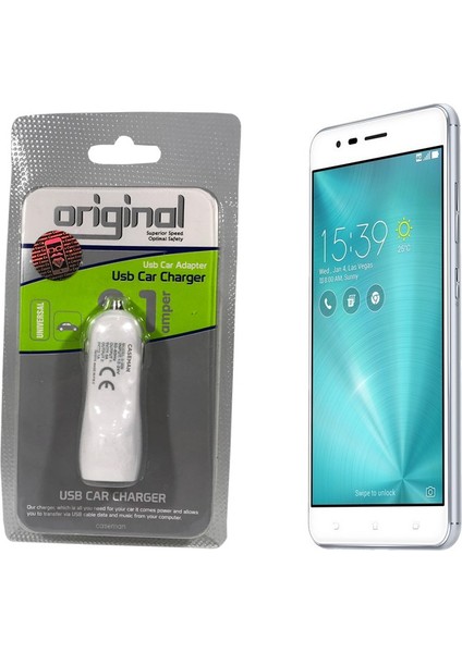 Asus ZenFone 3 Araç Şarj Cihazı Hızlı Şarj Özellikli Adaptör