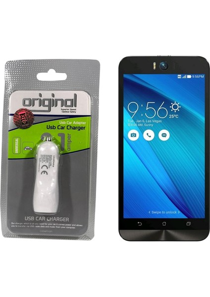 Asus ZenFone Selfie Araç Şarj Cihazı Hızlı Şarj Özellikli Adaptör