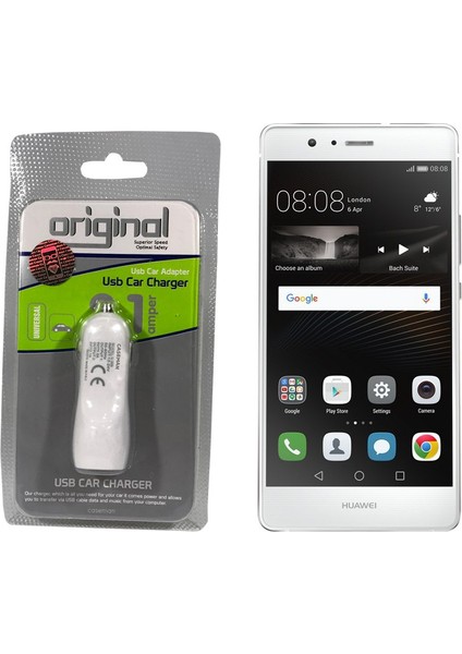 Huawei P9 Araç Şarj Cihazı Hızlı Şarj Özellikli Adaptör