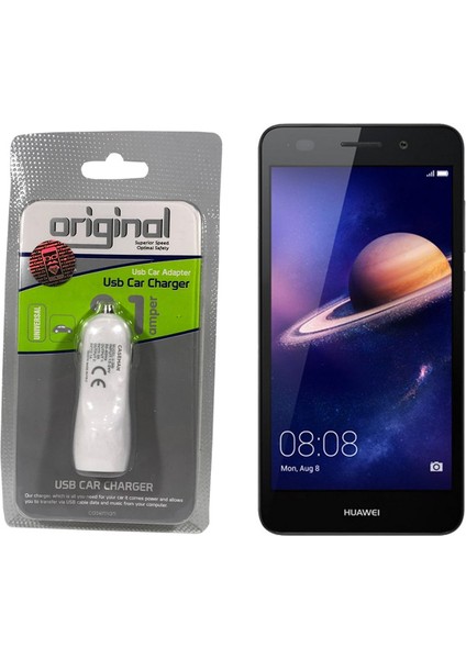 Huawei Y6 II Araç Şarj Cihazı Hızlı Şarj Özellikli Adaptör