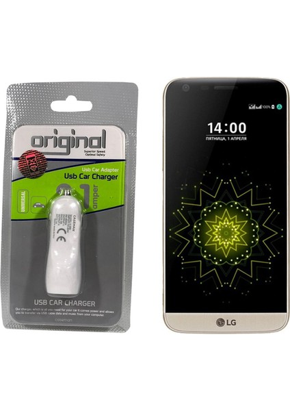 LG G5 SE Araç Şarj Cihazı Hızlı Şarj Özellikli Adaptör