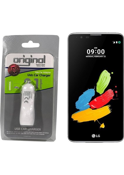 LG Stylus 2 Araç Şarj Cihazı Hızlı Şarj Özellikli Adaptör