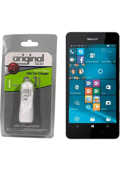 Nokia Lumia 950 Araç Şarj Cihazı Hızlı Şarj Özellikli Adaptör