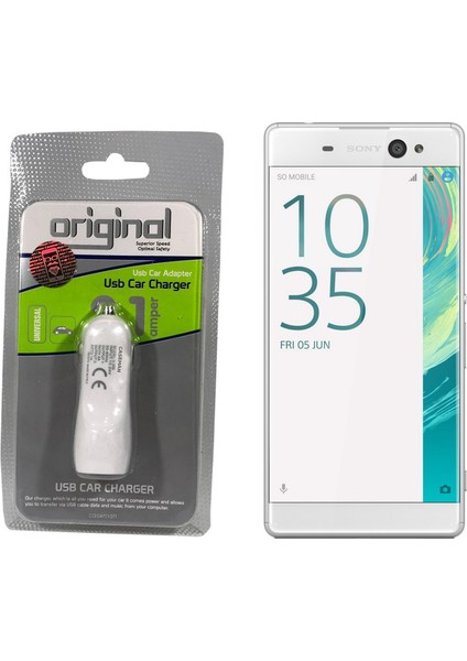 Sony Xperia XA Ultra Araç Şarj Cihazı Hızlı Şarj Özellikli Adaptör
