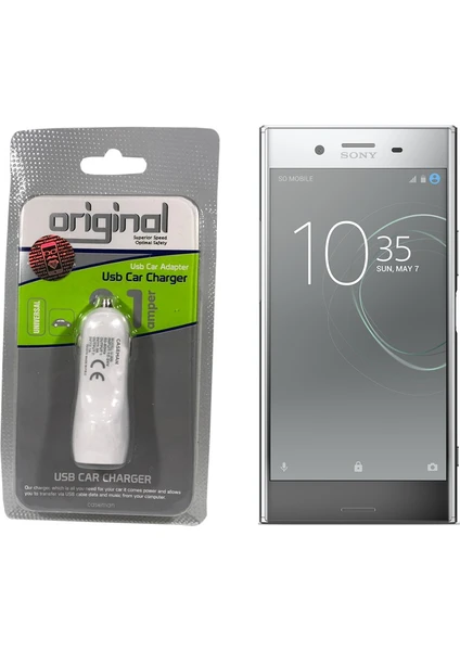 Case Man Sony Xperia XZ Premium Araç Şarj Cihazı Hızlı Şarj Özellikli Adaptör