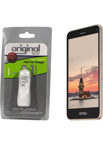 Vestel Venüs V3 5070 Araç Şarj Cihazı Hızlı Şarj Özellikli Adaptör