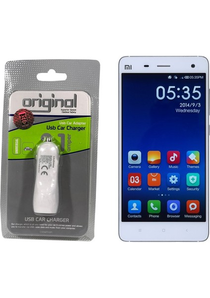 Xiaomi Mi4 Araç Şarj Cihazı Hızlı Şarj Özellikli Adaptör