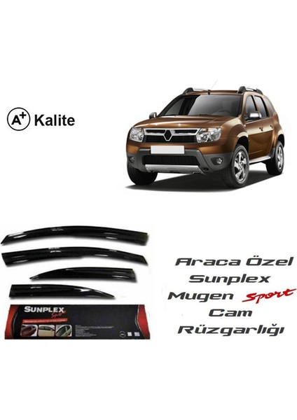 Dacia Duster Cam Rüzgarlığı 2009 ve Sonrası Sunplex Mugen Tip 4 lü