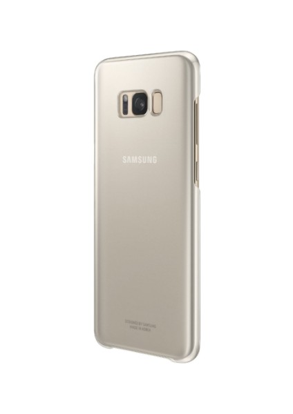 Galaxy S8 Plus Şeffaf Kılıf Gold - EF-QG955CFEGWW