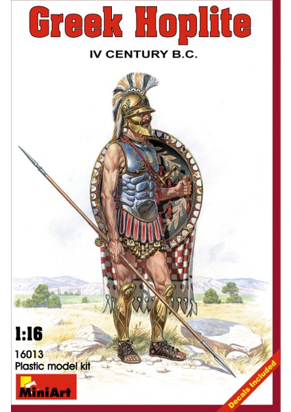 1/16 Ölçek Plastik Maket, Grek Hoplite, Mö Iv Yy